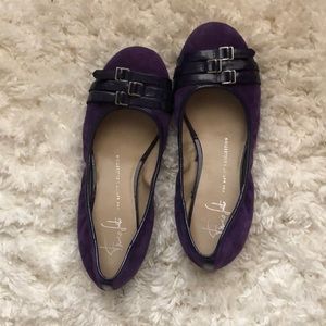 Dark purple flats